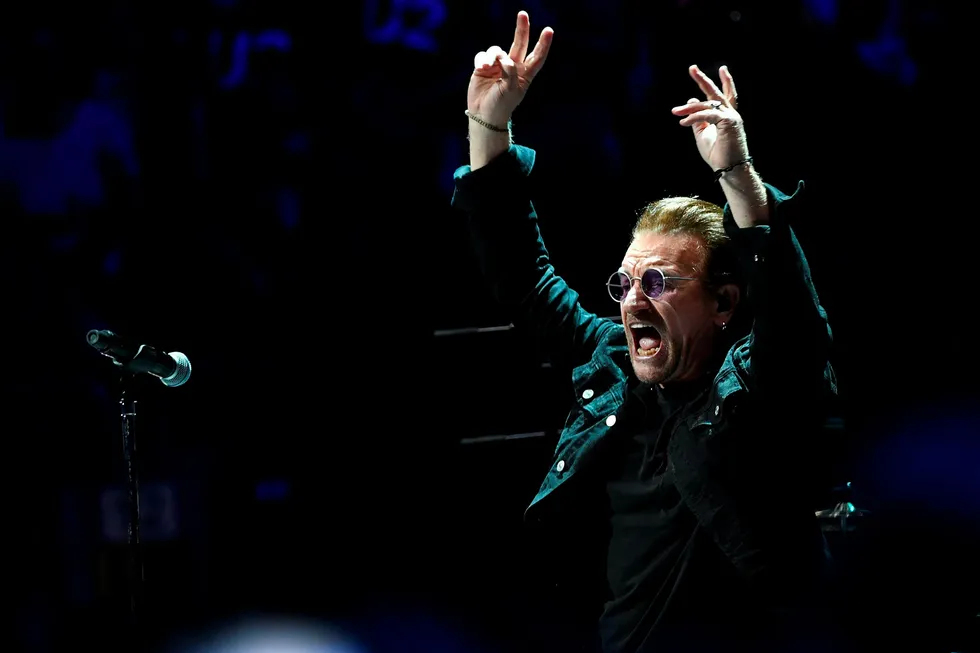 Bono, sanger i det irske bandet U2.