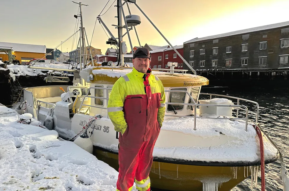 Frode Robertsen, fisker i åpen gruppe i Vardø.