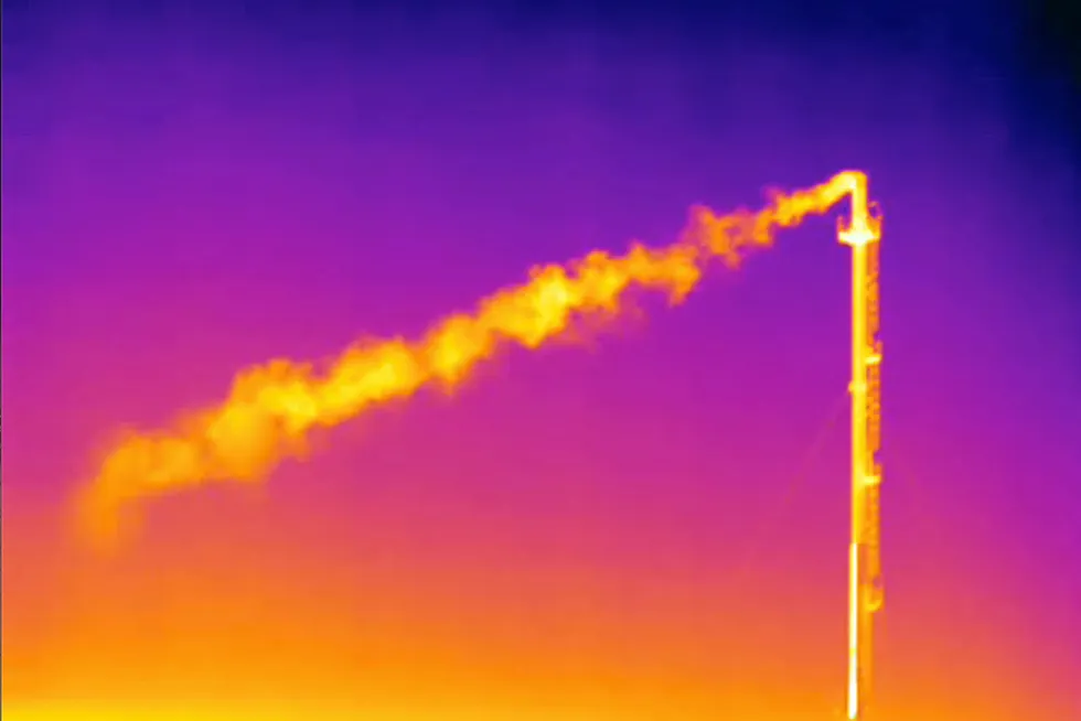 New curbs: a proposed rule would enact direct regulation on methane emissions like the one shown here from a vent stack using infrared camera