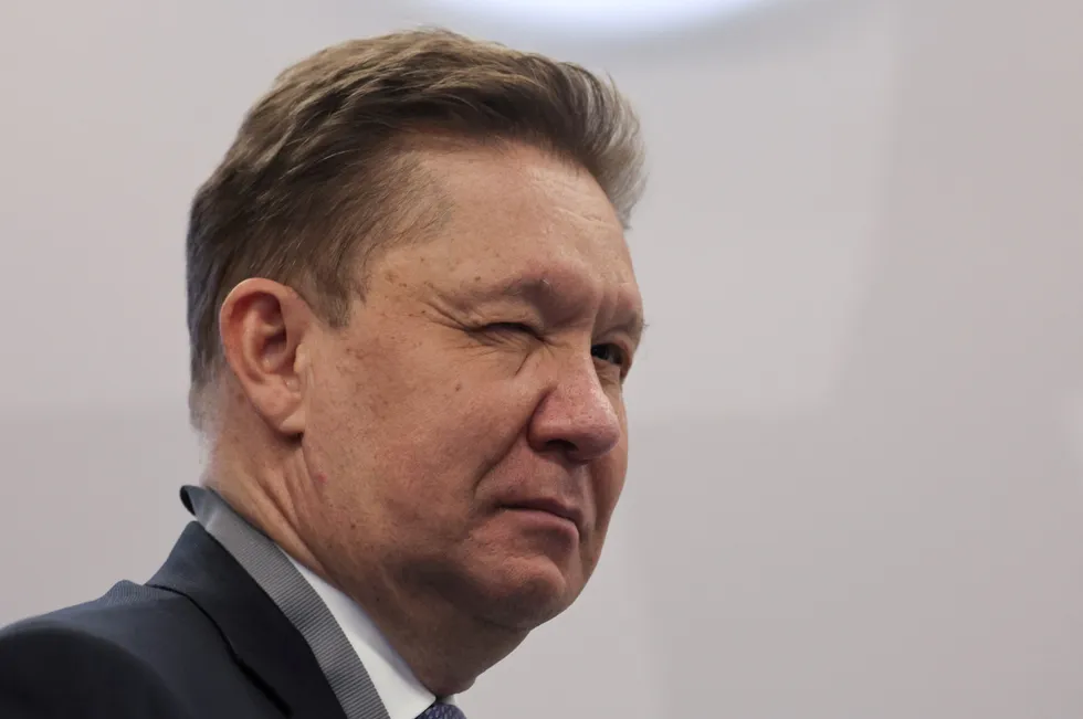 Executive board chairman of Russia's gas giant Gazprom Alexei Miller.