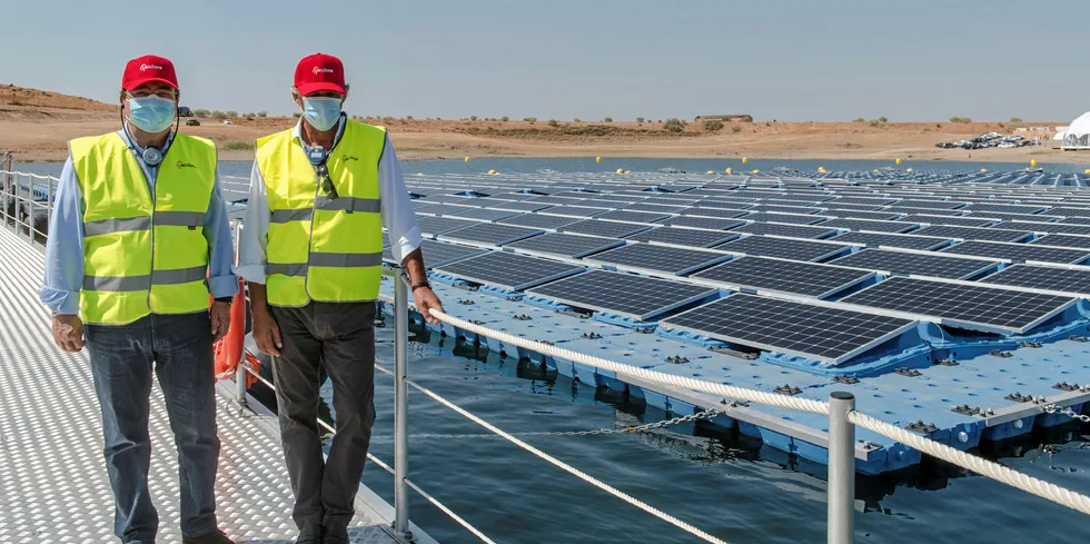 Acciona's Sierra Brava floating solar plant