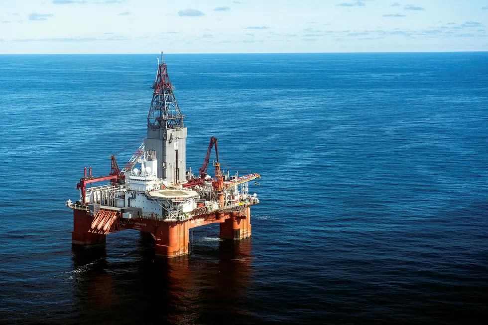 North Sea find: the well was drilled using the semi-submersible West Hercules