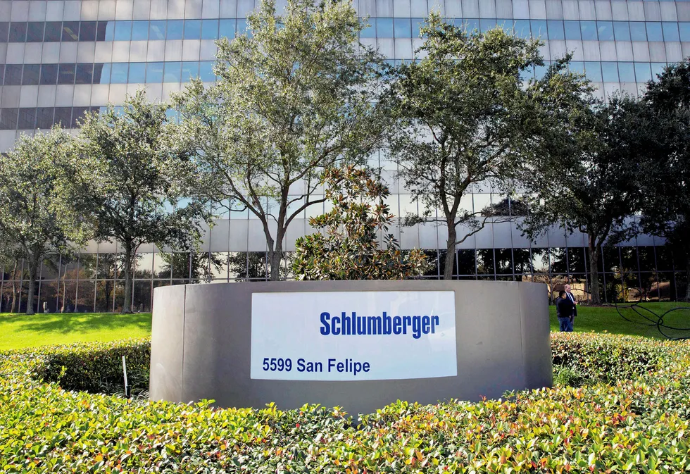 Down: Schlumberger reported a loss in this year's second-quarter results
