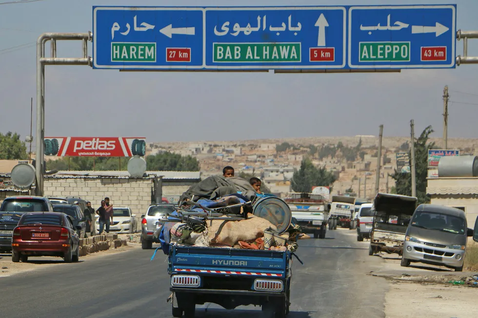 mange flykter nå fra Idlib-provinsen.