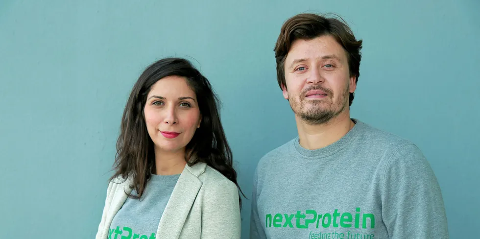 Medgrunnleggere i NextProtein Syrine Chaalala and Mohamed Gastli.