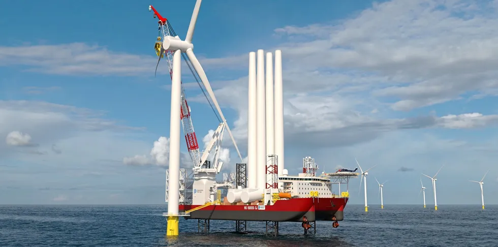 Dominion's Charybdis wind turbine installation vessel