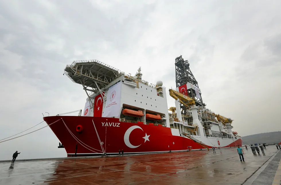 Sailed: the Turkish drillship Yavuz