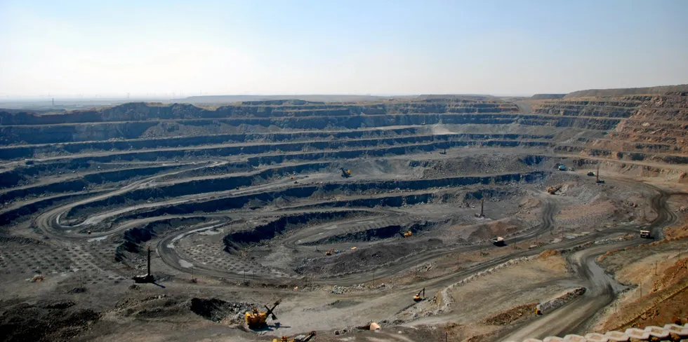 A rare-earth mine in Bayan Obo, Inner Mongolia, China.