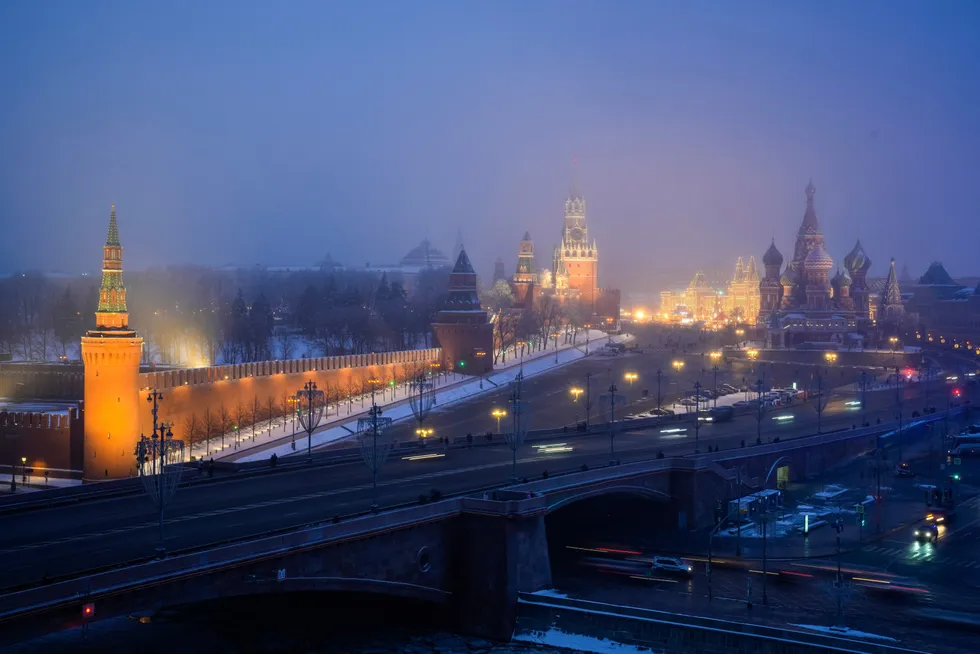 Mind clouding: Red Square and the Kremlin are seen through evening fog in Moscow, Russia, earlier in December