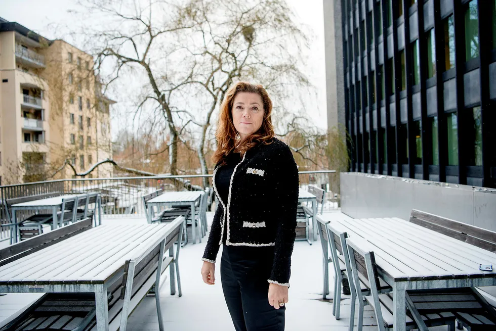 NHO sjef Kristin Skogen Lund sier det ikke er noe alternativ til at Afp må minke. Foto: Mikaela Berg