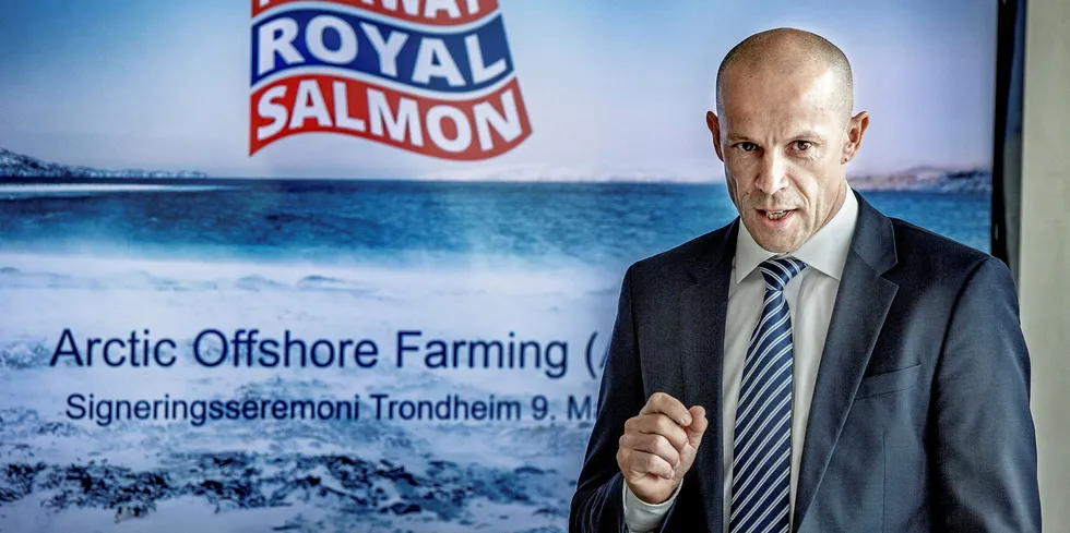 Charles Høstlund, konsernsjef i Norway Royal Salmon.