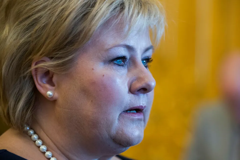 Statsminister Erna Solberg (H). Foto: Håkon Mosvold Larsen / NTB Scanpix