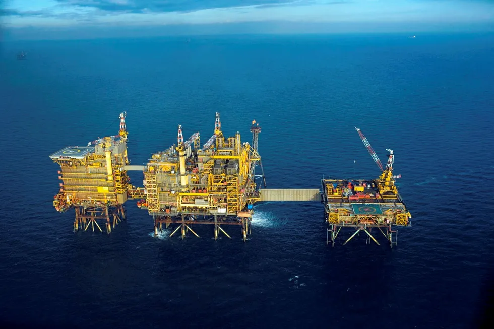 Decommissioning effort: at Morecambe Bay gas field Photo: SPIRIT ENERGY