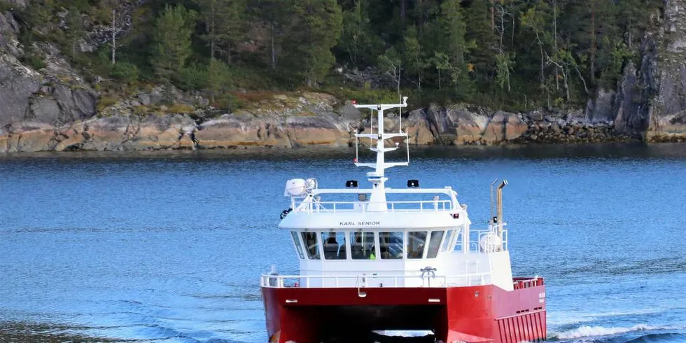 Seløy Sjøfarm har bestilt sin andre båt fra Moen Marin.Foto: Pressefoto