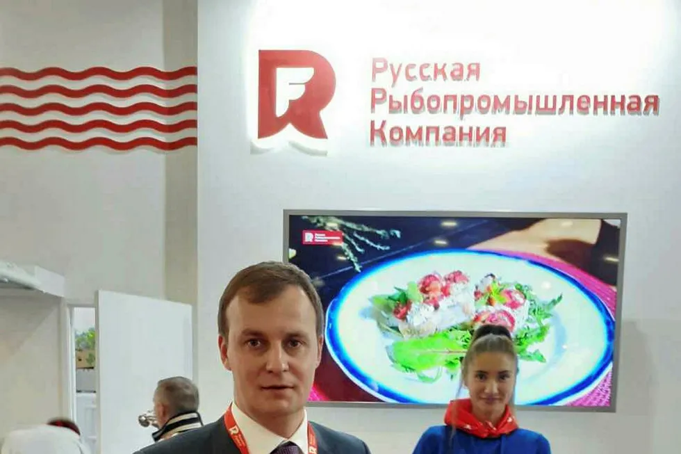 Fedor Kirsanov, CEO of Russian Fishery Company. Global Fishery Forum, St. Petersburg, Russia.
