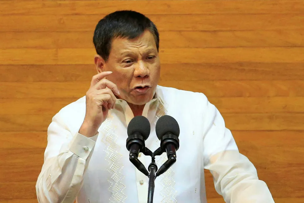 Signature needed: Philippines President Rodrigo Duterte