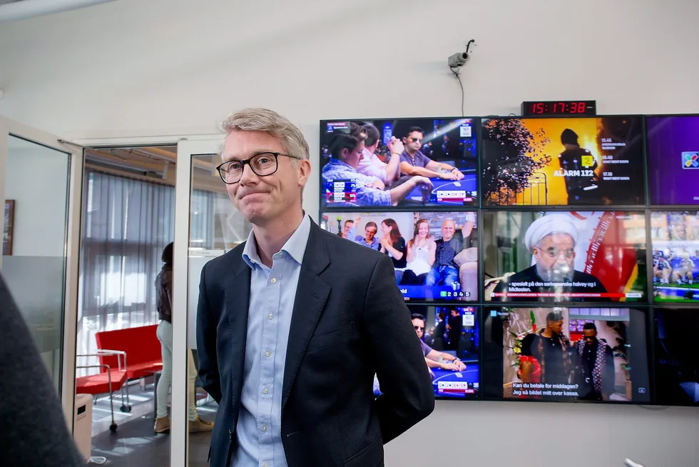 TV 2-sjef Olav T. Sandnes skal spare 350 millioner innen 2020. Foto: Eivind Senneset