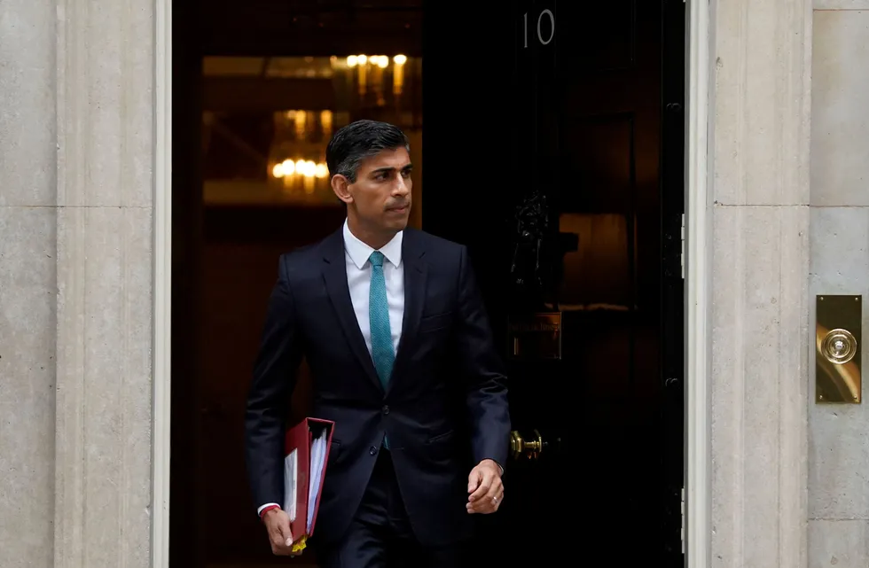 Ready for business: New UK Prime Minister Rishi Sunak leaves 10 Downing Street on Wednesday