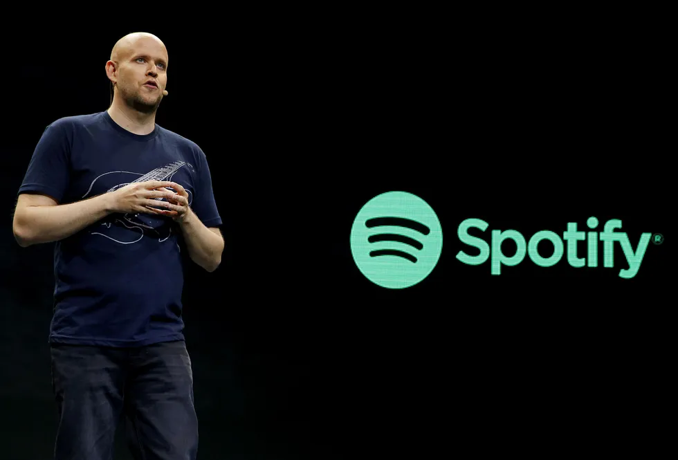 Daniel Ek er sjef i Spotify. Foto: Shannon Stapleton