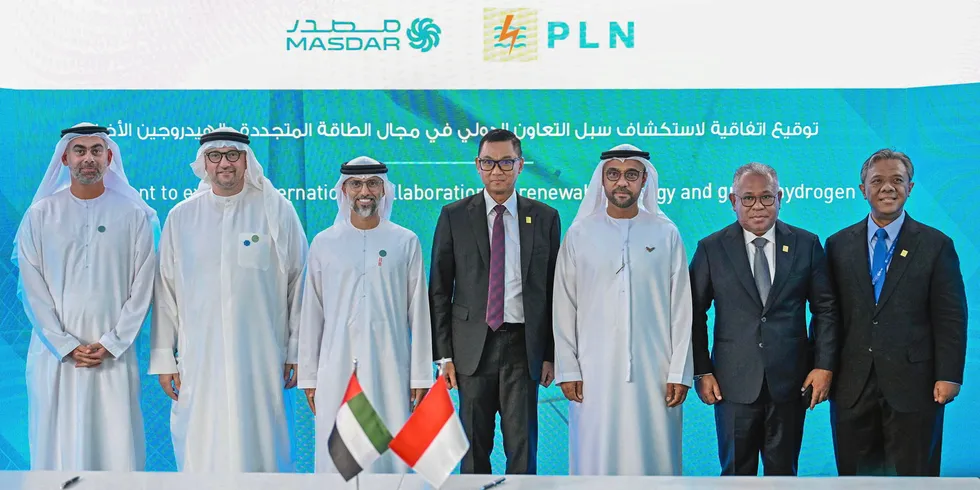 Officials from Masdar and PLN used COP28 as their platform for agreeing to build a floating solar facility in Indonesia