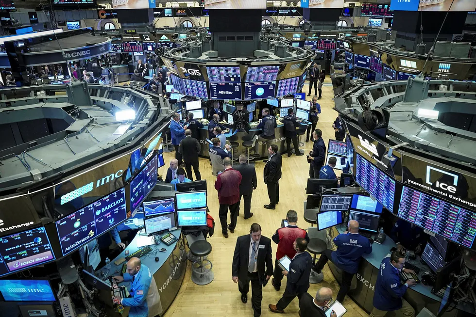 On the floor: the New York Stock Exchange on 2 January