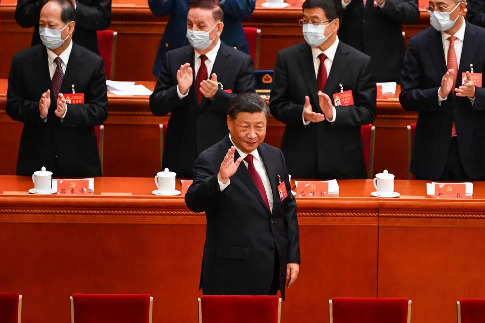 President Xi Jinping ankommer partikongressen søndag. I mars kan han velges til president for tredje gang.