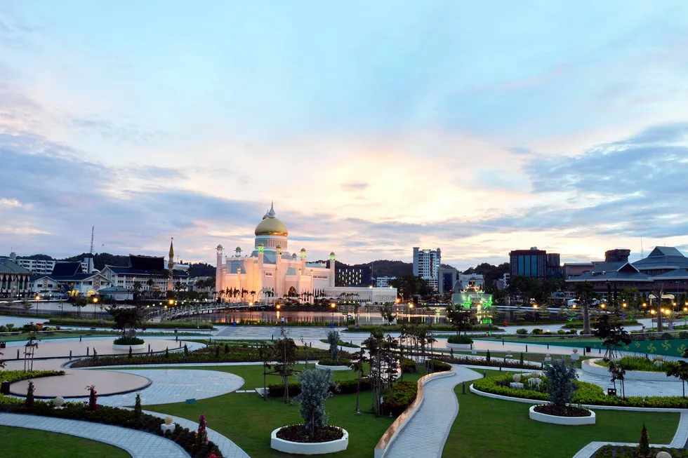 Brunei Darussalam: the Omar Ali Saifuddien Mosque (pictured) in the capital, Bandar Seri Begawan.
