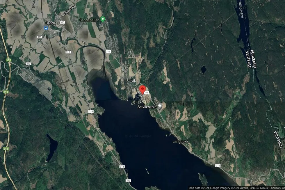 Området rundt Kaiveien 6, Holmestrand, Vestfold