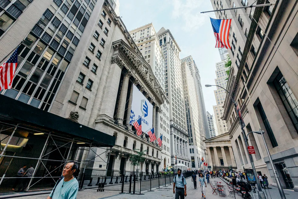 New York Børsen på Wall Street har steget kraftig de siste to ukene.