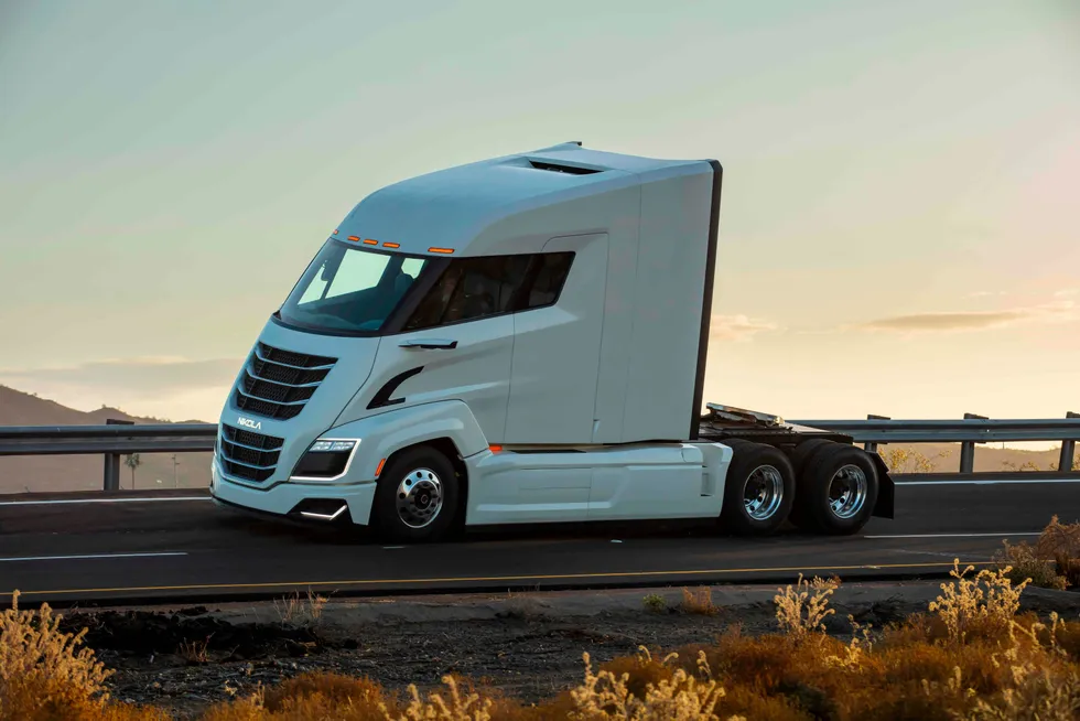 Hydrogen hub: Nikola's fleet of long-haul heavy-duty fuel cell electric vehicles would be the anchor customer for TC Energy's hydrogen production hub in Crossfield, Alberta
