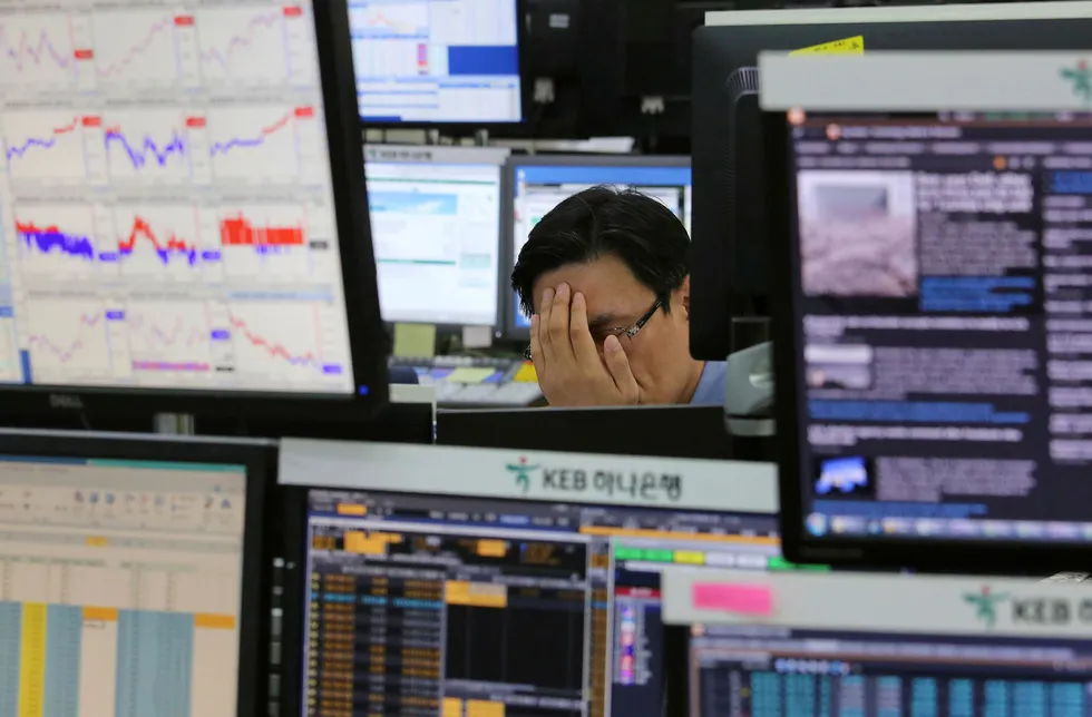 Investorer frykter geopolitisk uro. En militær konflikt på den koreanske halvøyen kan spre seg og utløse tredje verdenskrig, frykter finansinstitusjonen Citi. Foto: Ahn Young-joon/AP/NTB Scanpix