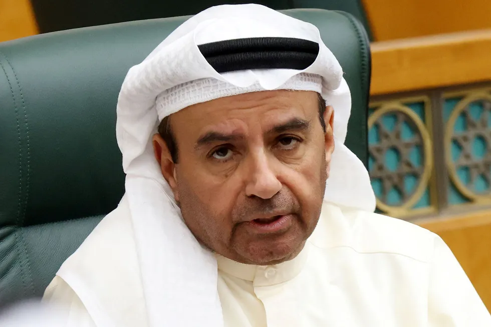 Cutting cloth: Kuwait Oil Minister and Kuwait Petroleum Corporation chairman Saad Al-Barrak.