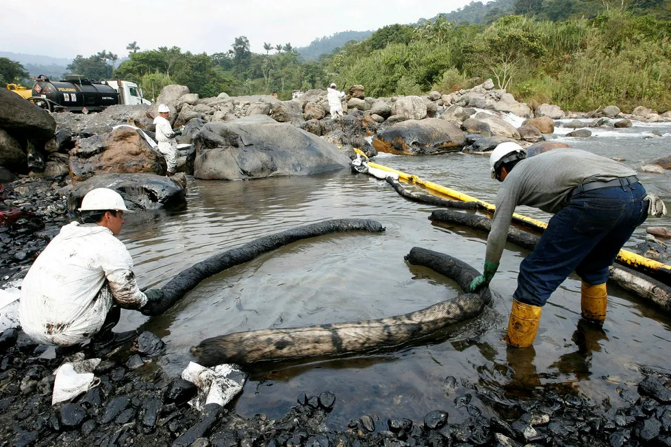 Response: damage to the OCP pipeline has caused previous spills such as this one in 2009