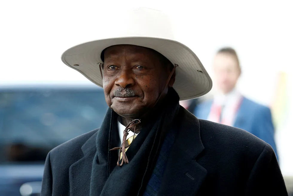 Pipeline progress: Uganda's President Yoweri Museveni is set to see first oil flowing from its Uganda oil project and the EACOP pipeline in 2025