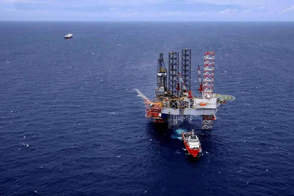 Gulf of Thailand exploration: the wells are being drilled near the producing Manora oilfield
