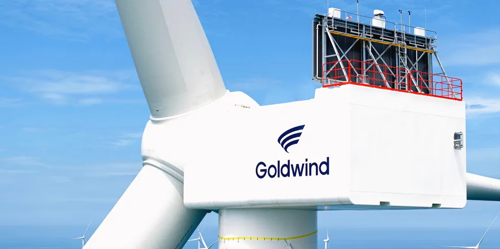 Goldwind. The Fujian Zhangpu Liu'ao Offshore Wind Farm Phase 2 project consists of Goldwind's 14.3MW and 16MW models, which are expected to be lifted and in operation in 2023.
