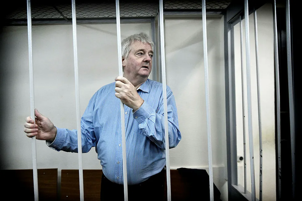 Spionsiktede Frode Berg ble i retten i Moskva dømt til 14 års fengsel