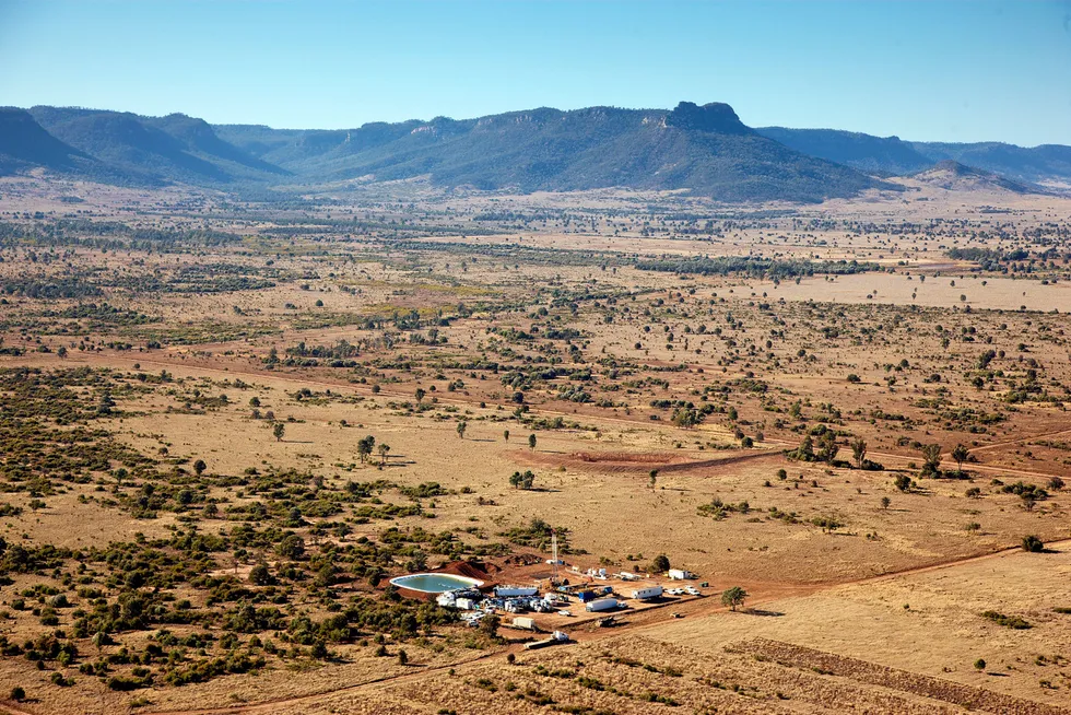 In operation: coal seam gas (coalbed methane) being produced in Queensland, Australia.