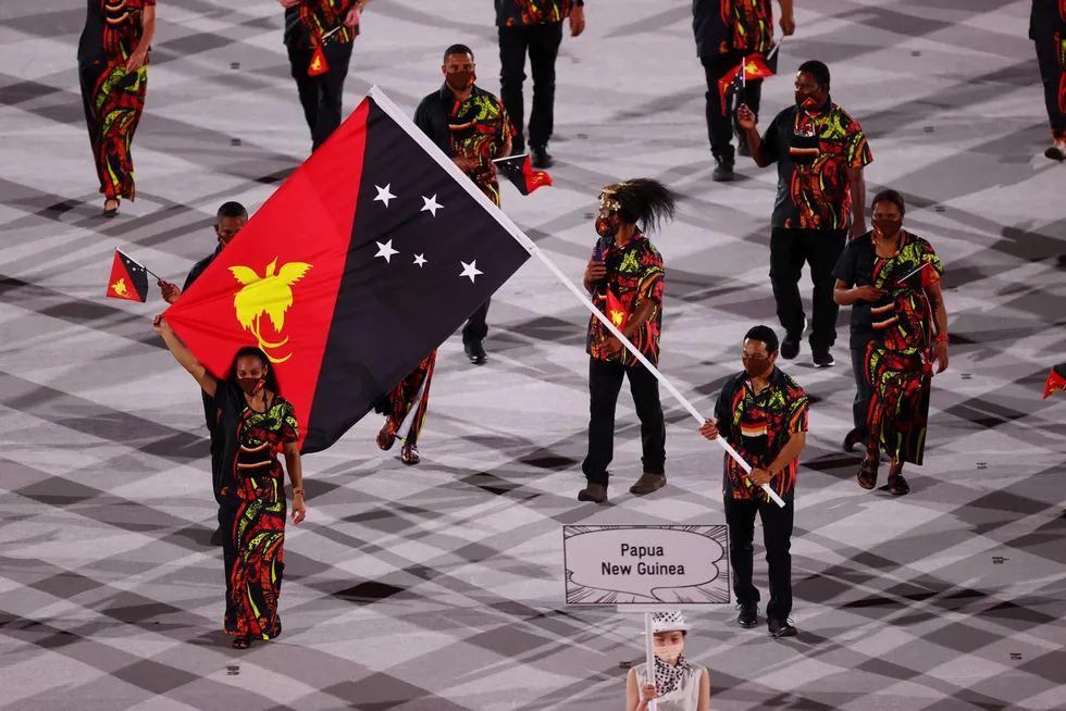 Pride: athletes from Papua New Guinea at the Tokyo 2020 Olympics