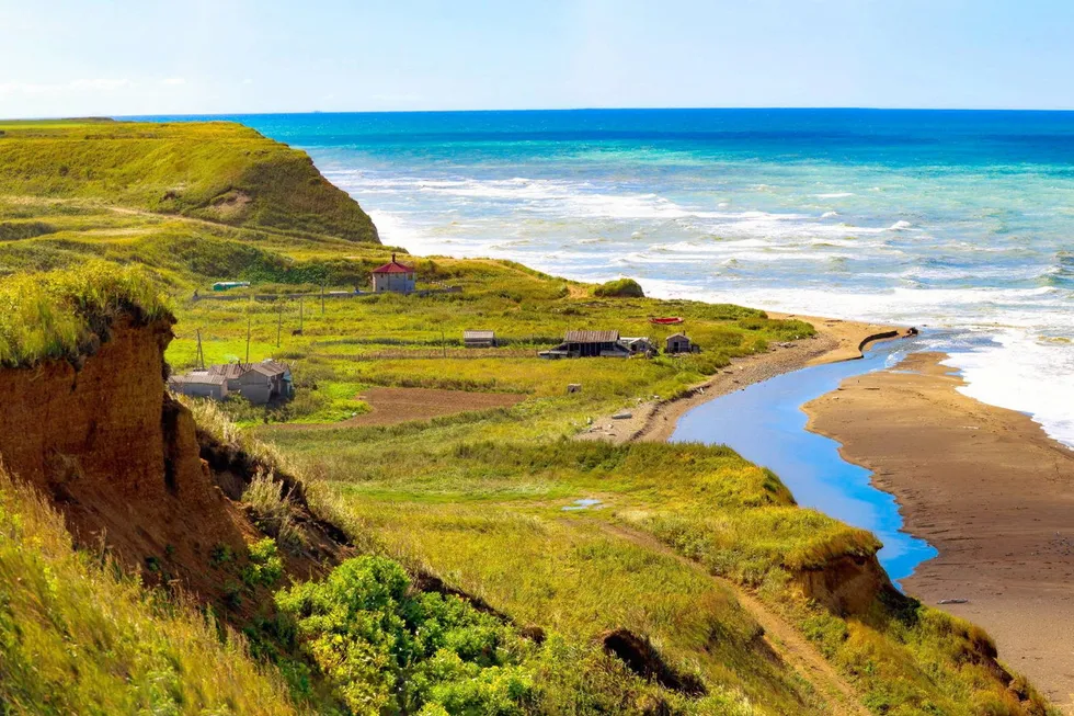 Remote riches: the Pacific Ocean shore at Sakhalin Island in Russia's far east