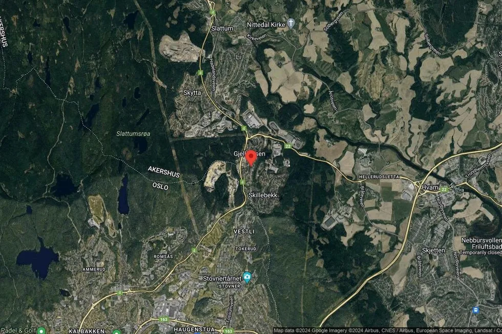 Området rundt Karushøgda 51, Nittedal, Akershus
