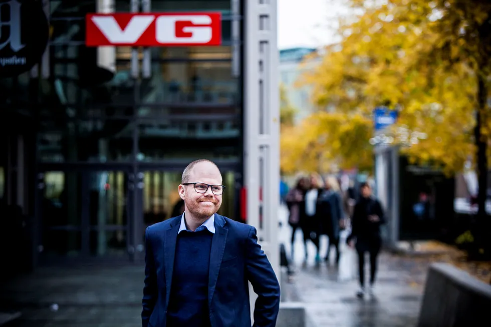 Administrerende direktør og ansvarlig redaktør Gard Steiro i VG har vært gjennom et tungt 2019, men kan smile for økning i digitale inntekter.