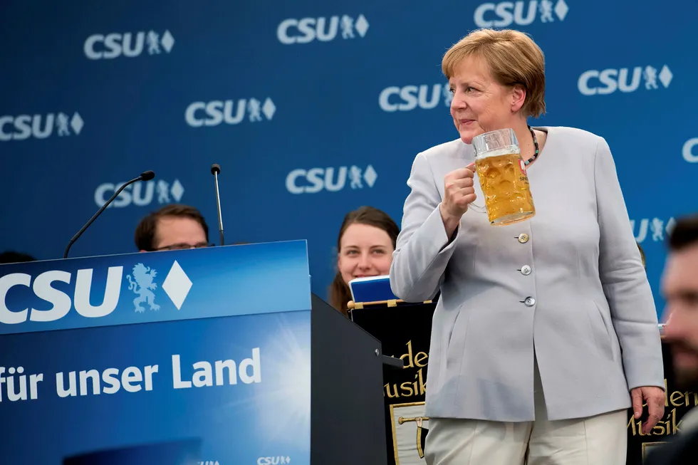 Angela Merkels parti er i ferd med å danne regjering. Foto: SVEN HOPPE/AFP/NTB scanpix