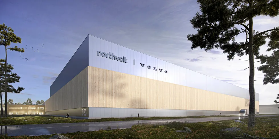 Image of planned Northvolt Volvo battery factory