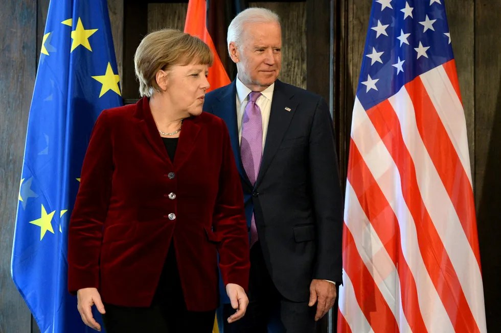 Tysklands kansler Angela Merkel fant ut av det med Joe Biden da han var visepresident under Barack Obama fra 2009 til 2017. Nå kan Merkel løse opp stemningen med Biden som USAs president.