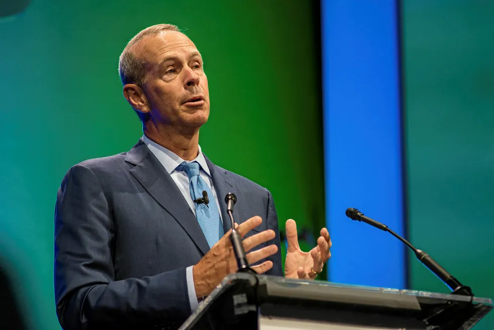 Shareholder returns: Chevron chief executive Mike Wirth