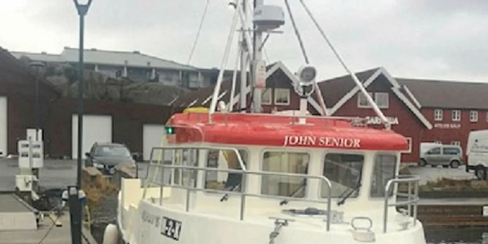 NY: «John Senior» skal en snartur innom hjembyen Kristiansund før Nor-Dan sjarken drar på lofotfisket.