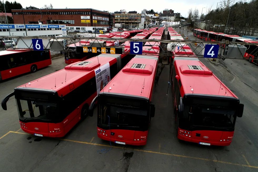 Illustrasjonsfoto: 3.800 bussjåfører på Østlandet kan bli tatt ut i streik fra søndag.