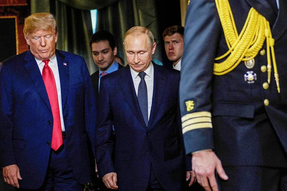 Møtet mellom USAs president Donald Trump og Russlands president Vladimir Putin har skapt debatt. Foto: Brendan Smialowski/AFP/NTB Scanpix