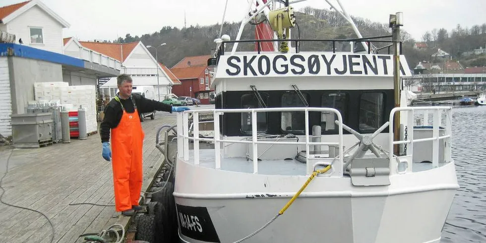 Garnfisket mellom Songvaar og Ryvingen kunne godt gitt mer og vi tok noe bedre fangster i den varme perioden, sier Gunvald Aanensen på «Skogsøyjenta» av Mandal.Foto: Roy Harbakk